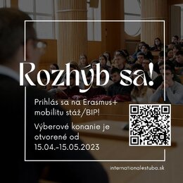 Prihlás sa na Erasmus+ mobilitu stáž/BIP!