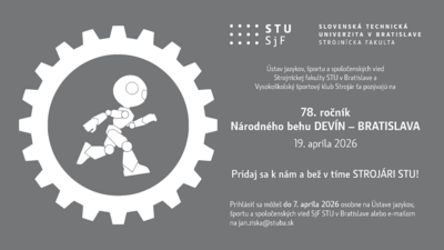 Pridaj sa do tímu STROJÁRI STU a zabehni Národný beh Devín - Bratislava!